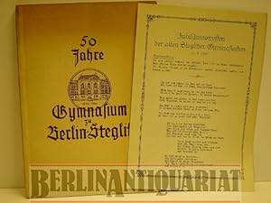 Immagine del venditore per Festschrift zur Feier des 50jhrigen Bestehens des Gymnasiums zu Berlin-Steglitz. 1886-1936. venduto da BerlinAntiquariat, Karl-Heinz Than
