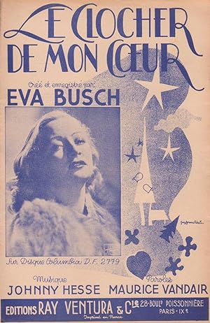 Seller image for Partition de "Le Clocher de mon coeur", chanson cre par Eva Busch for sale by Bouquinerie "Rue du Bac"
