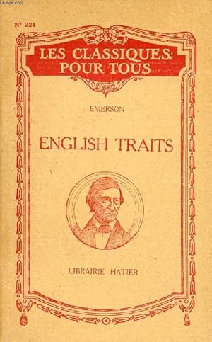 Imagen del vendedor de ENGLISH TRAITS a la venta por Le-Livre