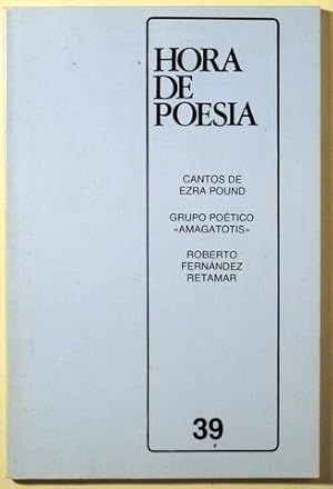 Imagen del vendedor de HORA DE POESIA. Nm. 39. Mayo - junio 1985 a la venta por Llibres del Mirall