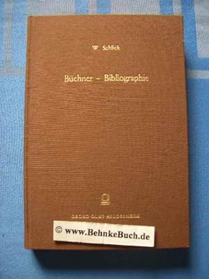 Seller image for Das Georg-Bchner-Schrifttum bis 1965 : Eine internationale Bibliographie. Zusammengestellt for sale by Antiquariat BehnkeBuch