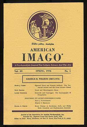 Bild des Verkufers fr American Imago, A Psychoanalytic Journal for Culture, Science and the Arts: Volume 33, Spring 1976, Number 1 zum Verkauf von Between the Covers-Rare Books, Inc. ABAA