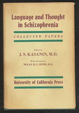 Imagen del vendedor de Language and Thought in Schizophrenia: Collected Papers a la venta por Between the Covers-Rare Books, Inc. ABAA