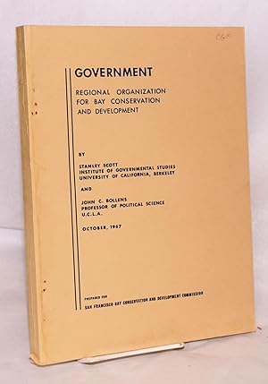 Imagen del vendedor de Government regional organization for bay conservation and development, october, 1967 a la venta por Bolerium Books Inc.