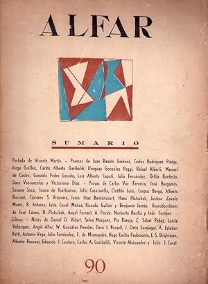 Immagine del venditore per ALFAR - No. 90, ao XXX. 1952 - 53 venduto da Buenos Aires Libros