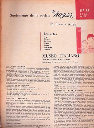 EL HOGAR - Suplemento No. 35, junio de 1955. (Laxeiro, quien es quien en la pintura por Mariano P...
