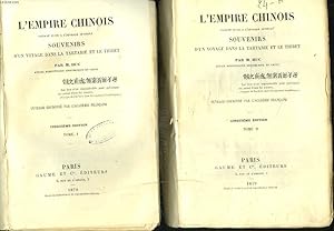 Bild des Verkufers fr L'EMPIRE CHINOIS. (faisant suite  l'ouvrage intitul Souvenirs d'un voyage dans la Tartarie et le Tibet). TOMES I ET II. zum Verkauf von Le-Livre