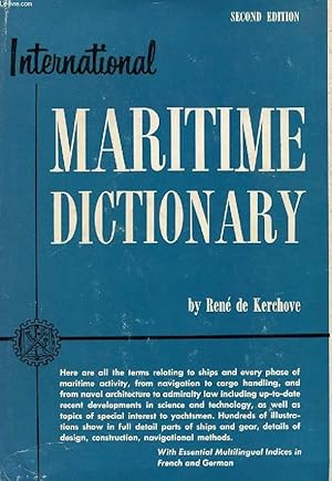 Seller image for INTERNATIONAL MARITIME DICTIONARY for sale by Le-Livre