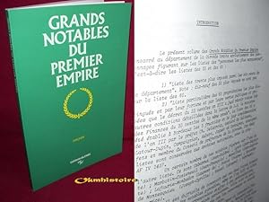 Seller image for Grands notables du Premier Empire ------ GIRONDE for sale by Okmhistoire