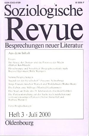 Seller image for Soziologische Revue. Besprechungen neuer Literatur. Jg. 23, Heft 3, 2000. for sale by Fundus-Online GbR Borkert Schwarz Zerfa