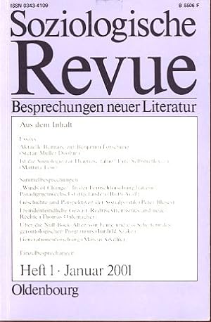 Seller image for Soziologische Revue. Besprechungen neuer Literatur. Jg. 24, Heft 1, 2001. for sale by Fundus-Online GbR Borkert Schwarz Zerfa