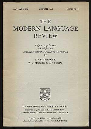 Seller image for The Modern Language Review: Volume LVI, Number 1, January 1961 for sale by Between the Covers-Rare Books, Inc. ABAA