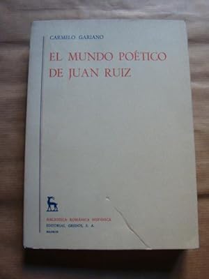 Imagen del vendedor de El mundo potico de Juan Ruiz a la venta por Llibres Capra