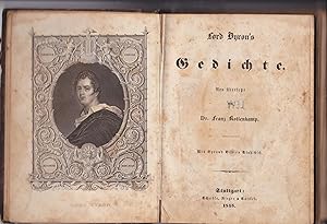 Lord Byron's Gedichte. Neu Ubersetzt von Dr. Franz Kottenkamp. Mit Byron's Bild in Stahlstich.