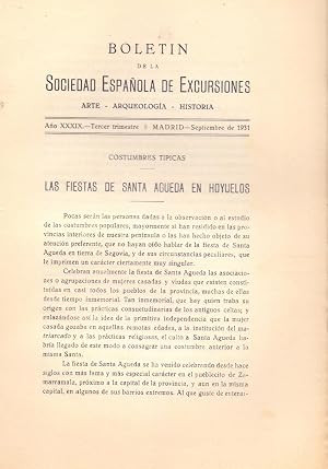 Seller image for LAS FIESTAS DE SANTA AGUEDA EN HOYUELOS -SEGOVIA- for sale by Libreria 7 Soles