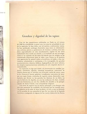 Seller image for GRANDEZA Y DIGNIDAD DE LOS TAPICES for sale by Libreria 7 Soles
