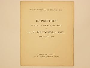 Exposition de lithographies originales de H. De Toulouse-Lautrec