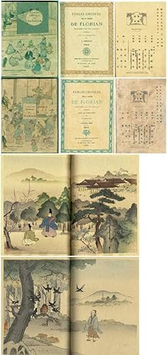 Fables Choisies de Florian. De J.-P. Claris, De Florian, Illustree Par Des Artistes Japonais Sous...