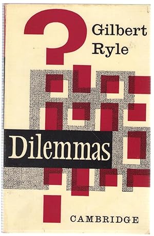 Seller image for Dilemmas : The Tarner Lectures 1953 for sale by Michael Moons Bookshop, PBFA