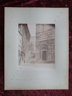 Image du vendeur pour Photographie ancienne : Italia, Siena (Sienne) - escalier de Saint-Jean par Giovanni Salatelli. mis en vente par Librairie Ancienne Richard (SLAM-ILAB)