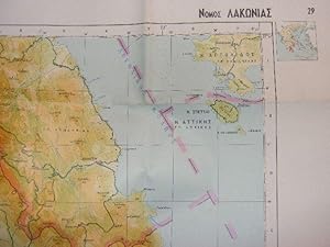 Laconia. 1:200000 map of Greece 29