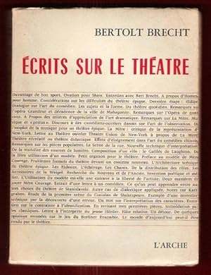 Écrits Sur Le Théâtre ( Schriften Zum Theater )