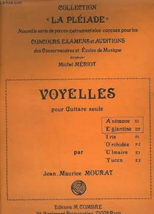 Image du vendeur pour VOYELLES POUR GUITARE SEULE - A NEMONE + E GLANTINE. mis en vente par Le-Livre