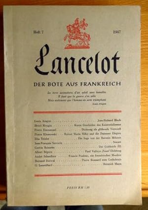 Immagine del venditore per Lancelot. Der Bote aus Frankreich. Konvolut, bestehend aus den Heften: 1946: 1, 2, 3; 1947: 7,9,10,11,12 venduto da Antiquariat Blschke