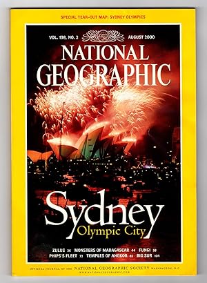 The National Geographic Magazine / August, 2000. Sydney; Zulus; Monsters of Madagascar; Fungi; Ph...