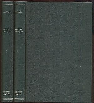 Image du vendeur pour Oeuvres potiques. Publies et annotes par Reinhold Dezeimeris. Rimpression de l'dition de Paris, 1861-1862. 2 Bnde. mis en vente par Antiquariat Dwal