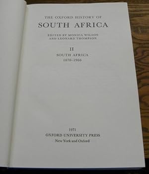 Seller image for THE OXFORD HISTORY OF SOUTH AFRICA. for sale by Parnassus Book Service, Inc