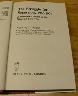 Seller image for THE STRUGGLE FOR SECESSION, 1966-1970. for sale by Parnassus Book Service, Inc