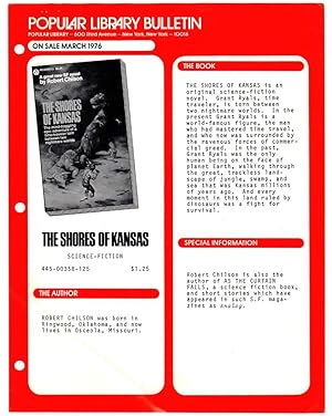 1976 Popular Library Promotional Bulletin for The Shores of Kansas (science fiction ephemera)