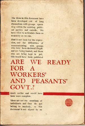 Are We Ready for A Workers' and Peasants' Govt.?