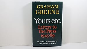 Seller image for Yours Etc: Letters to the Press for sale by Gene The Book Peddler