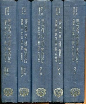 Bild des Verkufers fr History of the Mongols from the 9th to the 19th century. Four Volumes in five books. zum Verkauf von Antiquariat am Flughafen