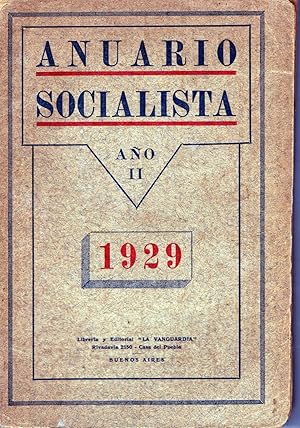 Image du vendeur pour ANUARIO SOCIALISTA 1929 AO II. 1st. ed. mis en vente par DEL SUBURBIO  LIBROS- VENTA PARTICULAR