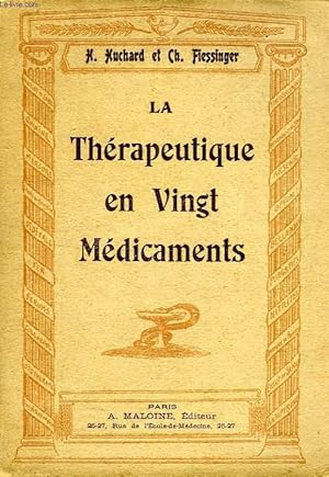 Bild des Verkufers fr LA THERAPEUTIQUE EN VINGT MEDICAMENTS zum Verkauf von Le-Livre