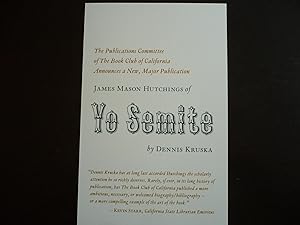 Seller image for James Mason Hutchings of Yo Semite: Prospectus. for sale by J. King, Bookseller,