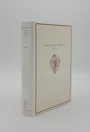 Bild des Verkufers fr SIDRAK AND BOKKUS Volume Two Books III-IV Commentary Appendices Glossary Index zum Verkauf von Rothwell & Dunworth (ABA, ILAB)