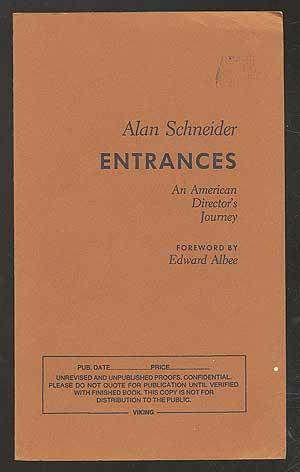 Image du vendeur pour Entrances: An American Director's Journey mis en vente par Between the Covers-Rare Books, Inc. ABAA