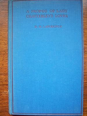 Seller image for A Propos of Lady Chatterley's Lover for sale by Gallois Books