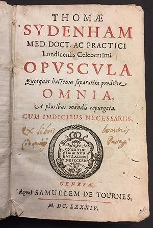 Opuscula Omnia: Dissertatio Epistolaris de Observationibus Nuperis circa Curationem Variolarum Co...