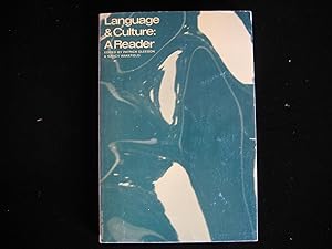 Seller image for LANGUAGE AND CULTURE for sale by HERB RIESSEN-RARE BOOKS