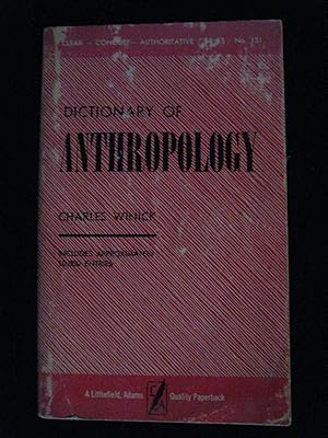 DICTIONARY OF ANTHROPOLOGY