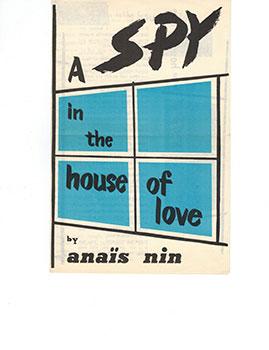 Bild des Verkufers fr Prospectus for A Spy In the House of Love by Anais Nin. zum Verkauf von Wittenborn Art Books