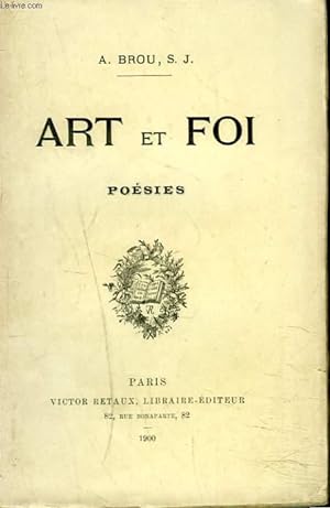 Bild des Verkufers fr ART ET FOI. POESIES. zum Verkauf von Le-Livre