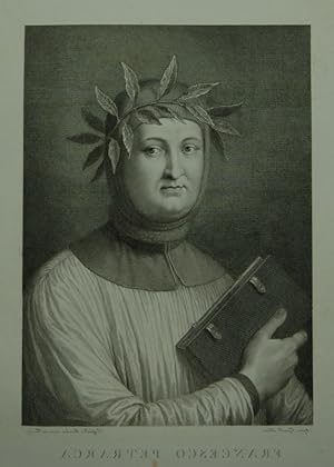 Bild des Verkufers fr Bildnis des Francesco Petrarca. Kupferstich von Raphael Morghen nach Tofanelli. zum Verkauf von Antiquariat  Braun