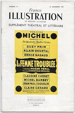 Bild des Verkufers fr LA FEMME TROUBLEE. Comdie en trois actes. zum Verkauf von Librairie CLERC