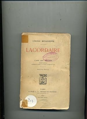 L'école Menaisienne LACORDAIRE. 2me édit.